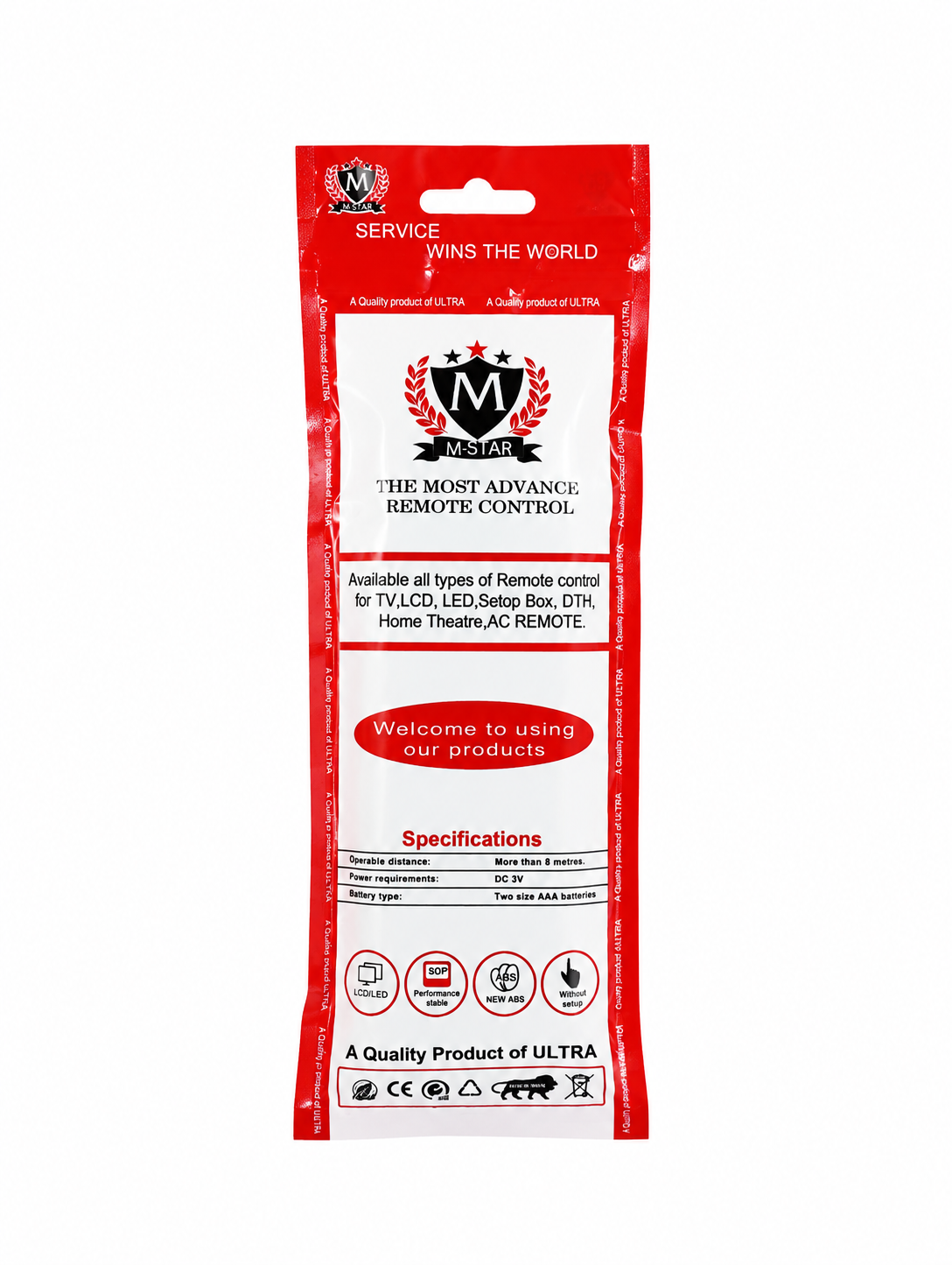 M-STAR brand universal remote control