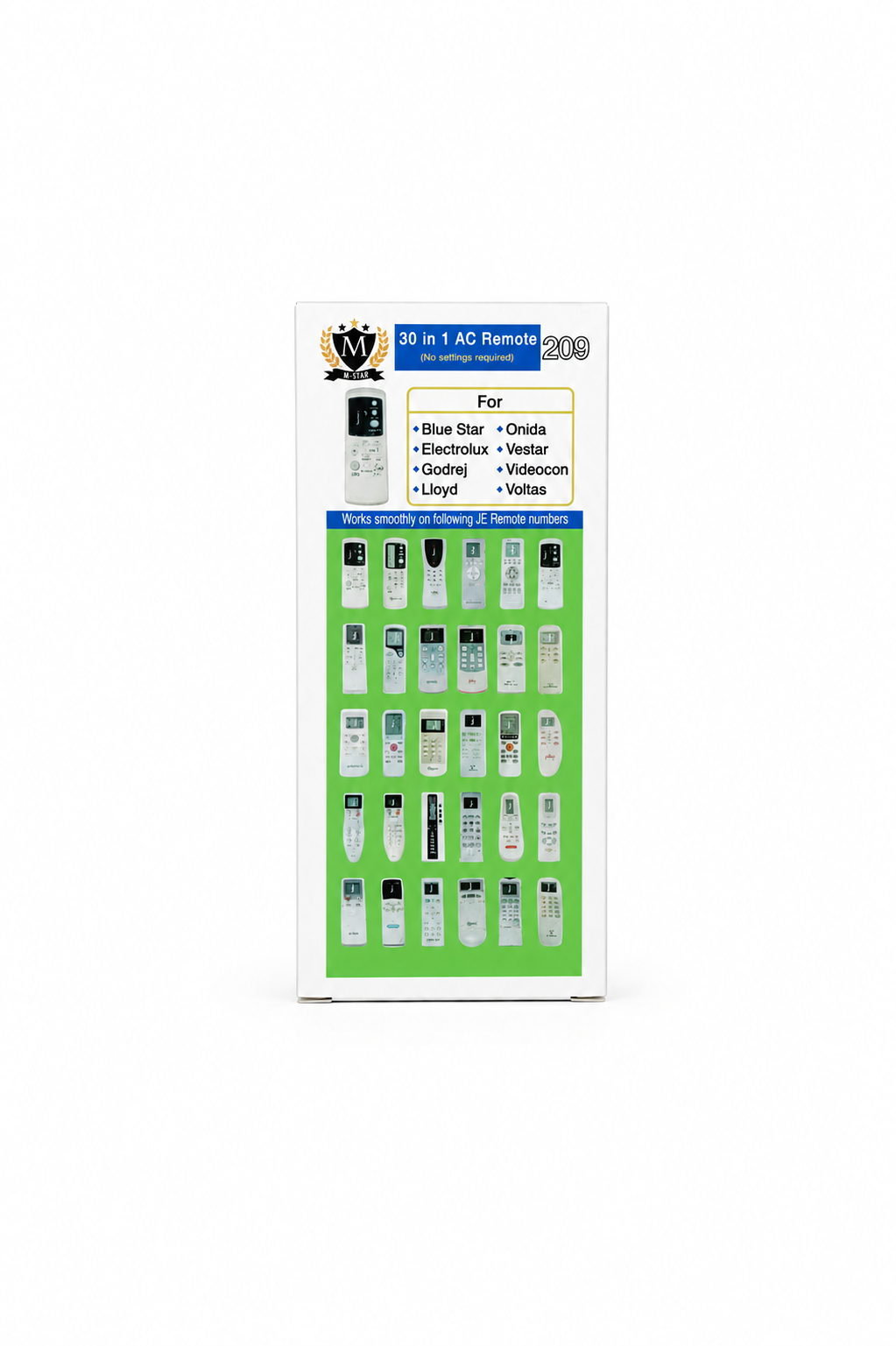 M STAR 30 in 1 AC Remote, model 209