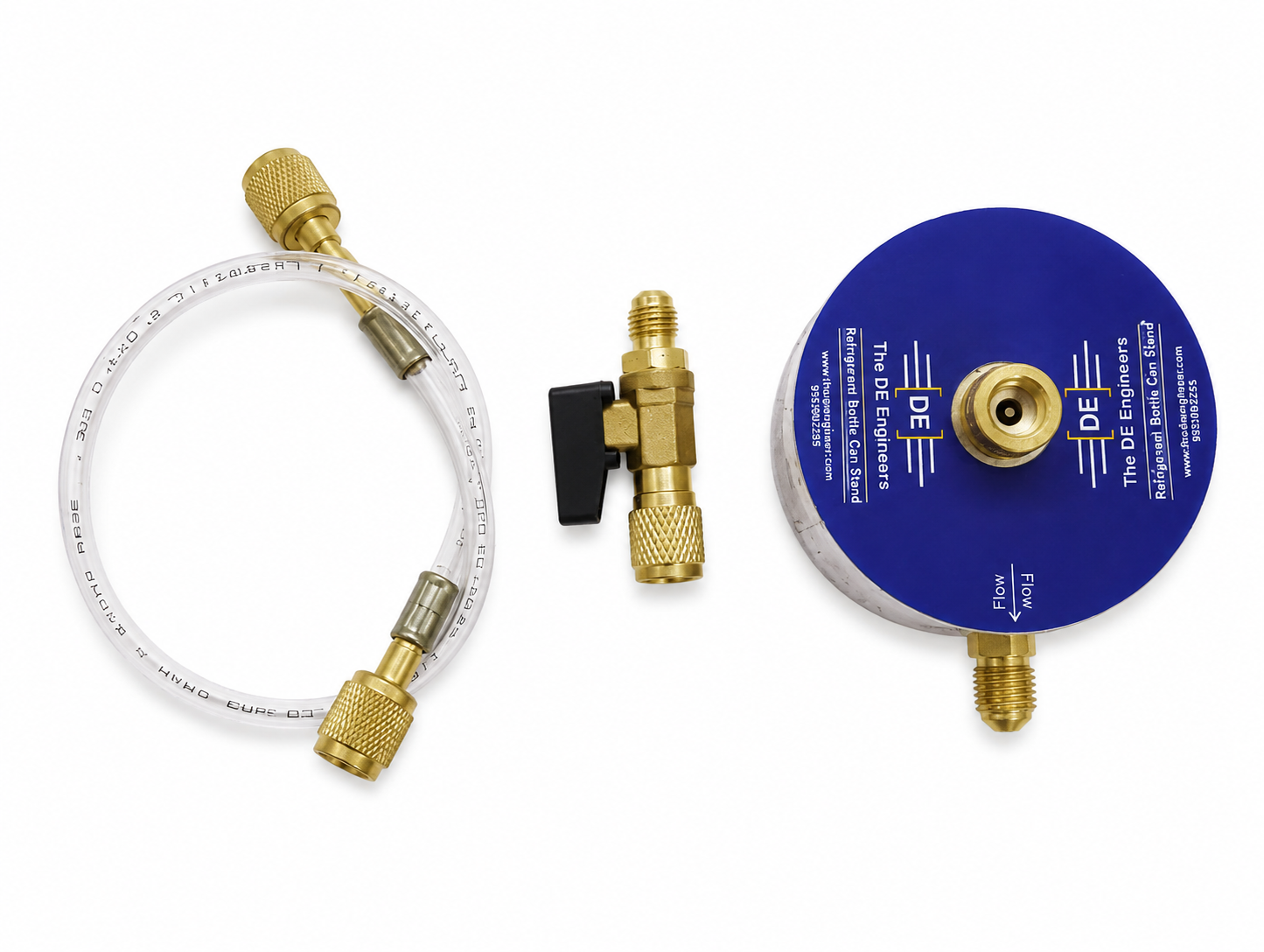 Refrigerant Bottle Can Stand With Charging Line (Flat surface 650g)
