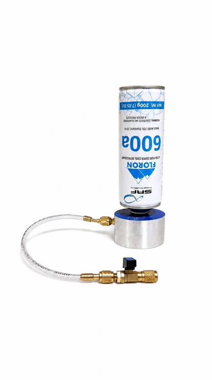 Refrigerant Bottle Can Stand With Charging Line (Flat surface 650g)