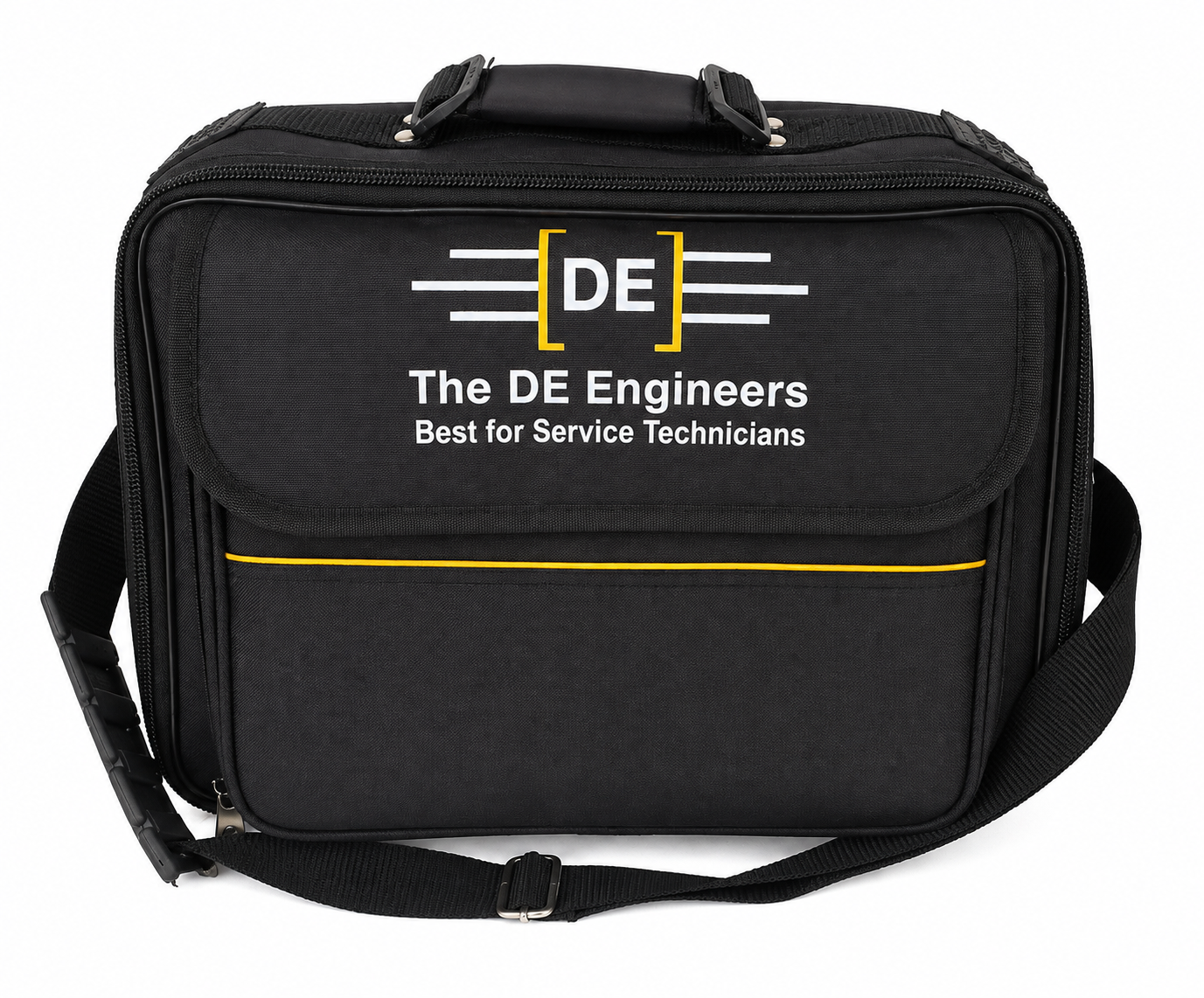 The DE Engineers Professional Technician Tool Bag | Heavy Duty Tool Carrying Bag | Black