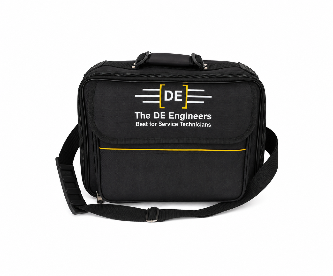 The DE Engineers Professional Technician Tool Bag | Heavy Duty Tool Carrying Bag | Black