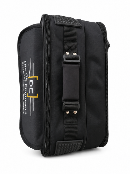 The DE Engineers Professional Technician Tool Bag | Heavy Duty Tool Carrying Bag | Black