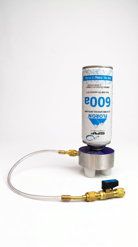 Refrigerant Bottle Can Stand With Charging Line