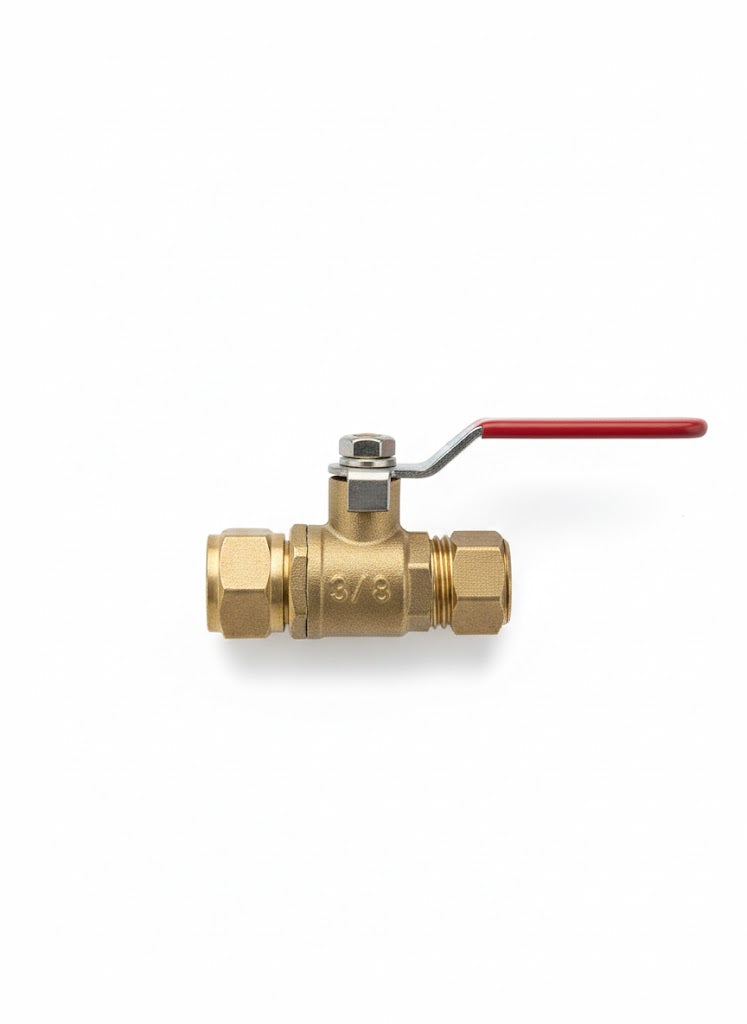 Brass mini ball valve and connector