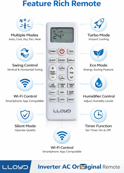 Lloyd AC Remote Model AC-253